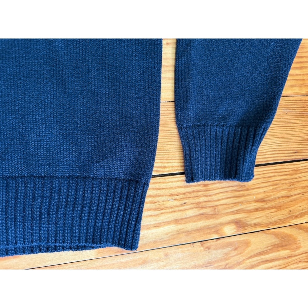 Polo Ralph Lauren Mens XL Black Cotton Crewneck Knit Sweater Purple‎ Pony Logo - Picture 5 of 13